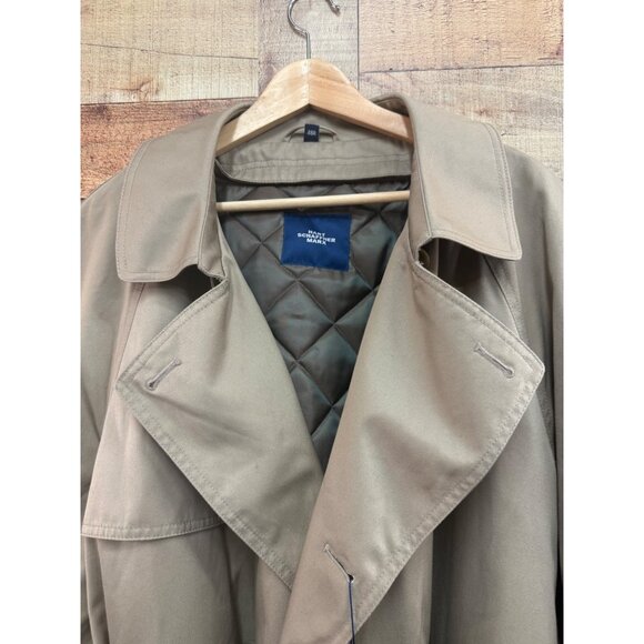Hart Schaffner Marx Weather Protection Trench Coat 46R NWT - Picture 2 of 7